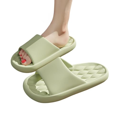 DuomaiJJ Slippers duschtofflor för hem hotell badhus badhus herr-grön-36-37