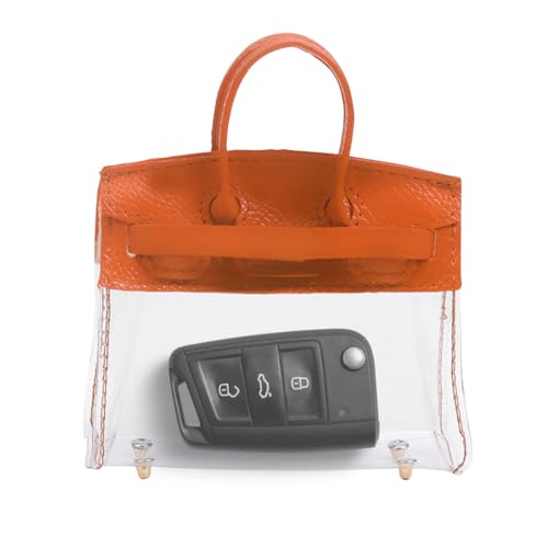 smilfuy Mini Creative Car Key Case, Small Transparent Handbag Keys