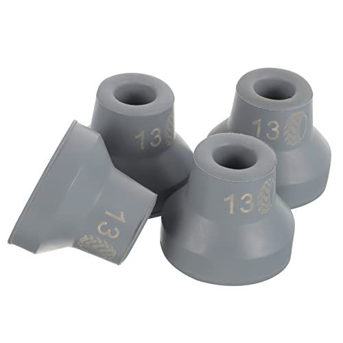 FOMIYES Rubber Crutch Sleeve 4pcs Non-Slip Crutch End Mat Elderly Crutch Tips Walking Stick Accessories