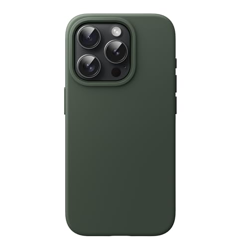 JETech Silikon Hülle für iPhone 15 Pro 6 1 Zoll Ganzkörper Handyhülle mit Seidig-Weicher Berühren Stoßfest Schutzhülle (Zypresse)