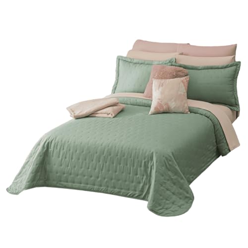 Lista de Colchas Coppel disponible en línea para comprar. 48 Colchas Concord Edredón Ligero Pistache, Liso Doble Vista.