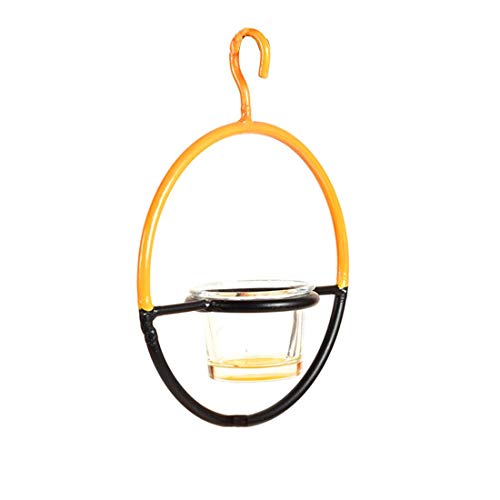 Image of AAKRITI ART CREATIONS Candle Holder Hanging /Bird Feeder Hanging Metal Ring (6x2x19)