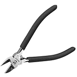 MOSSCO 6 Inch Wire Cutters, Precision Flush Cutters with CR-V Steel, Ultra Sharp Side Cutting Pliers with Spring-Loaded Non-Slip Handles, Ideal for Jewelry Making, Crafting and Electrical Work