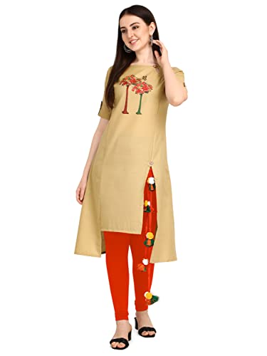 Image of Leriya Fashion Women's Cotton Anarkali Kurta
