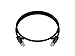 Monoprice Cat6 2ft Black Patch Cable UTP 24AWG 550MHz Pure Bare Copper Snagless RJ45 Flexboot Series Ethernet Cable