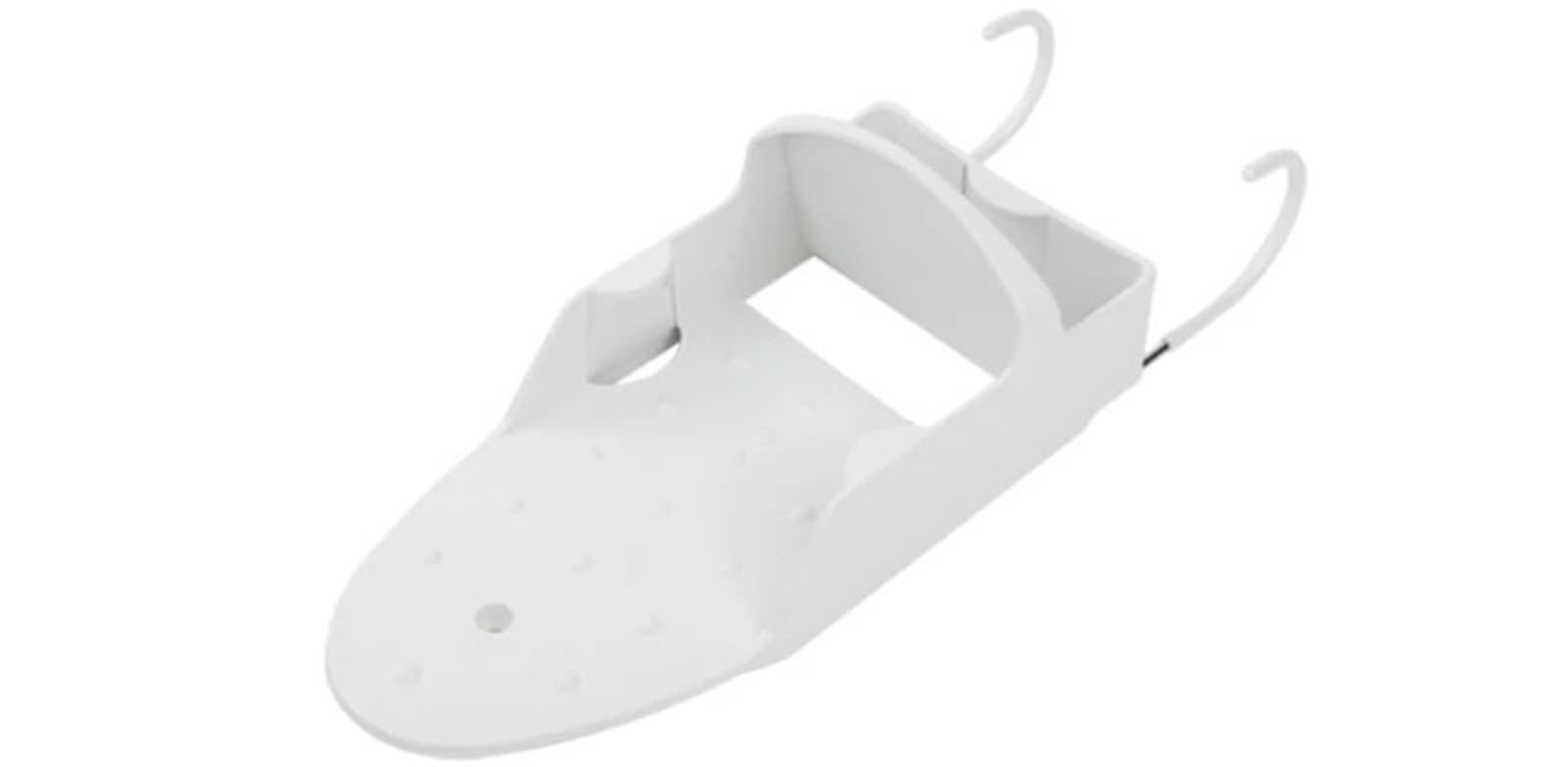 ENWWCH Portable Iron Holder Hotel Household Ironing Board Hanger Wall Mount Storage Rack Home Supplies For Bathroom(White)