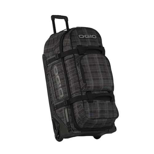 OGIO RIG9800 Pro Wheeled Gear Bag Plaidley Tan/Black