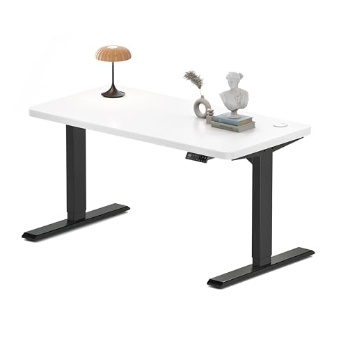 MAIDeSITe Höhenverstellbarer Schreibtisch 120x60cm - Elektrisch Schreibpult Höhenverstellbar 3-stufige mit 2 Energieeffizient‌ Motoren -Stabil & Flüsterleiser Arbeitsplätze Traglast 160kg -S