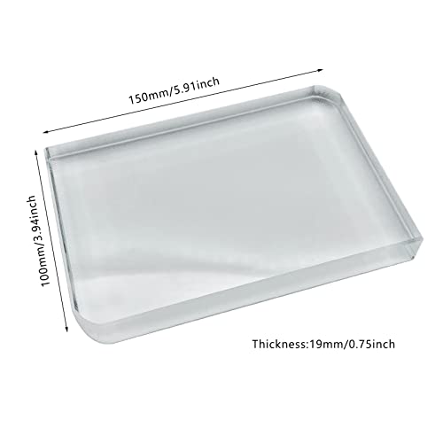 Ismosm Sublimation Crystal Blanks, Two Pack Glass Plaque Blanks for Sublimation Award Plaque, Picture Frame, Sublimation Gifts, Crystal Tabletop Decor, DIY Sublimation Blanks with Improved Gift Box by Ismosm - Image 3