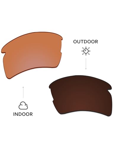 Image of Lenses Replacement for Oakley Flak 2.0 XL OO9188 59mm Sunglass - Confirm Fit | Scratch Resistant