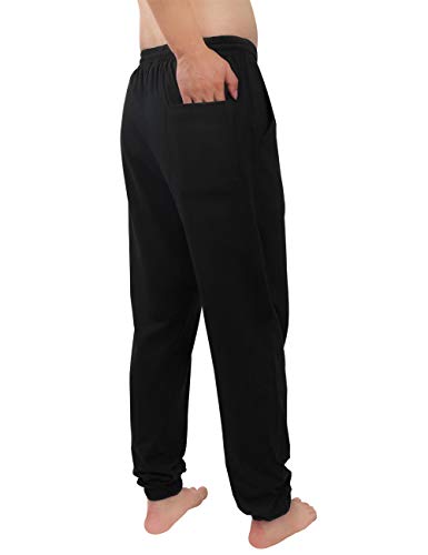 Milankerr Men's Cotton Pajama Lounge Pants (Black, Mkys3038_Black_S) #TOP3