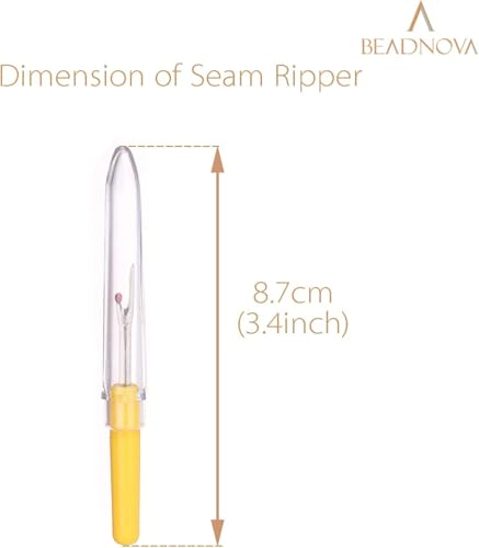 Image of Seam Ripper 3pcs Big Tool Set Piece Sewing Accessories Kit for Stitch Removal | Thread Cutting | Ideal for Sewing, Tailoring, DIY Projects | Stainless Steel Blades with Comfort Grip Handles (4, Any)