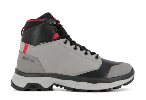 Alpina NORDIC Men's Ankle High Mountaineering Boots | Leighteight and Durable | Leather Waterproof Slip-Resistant Made in Europe