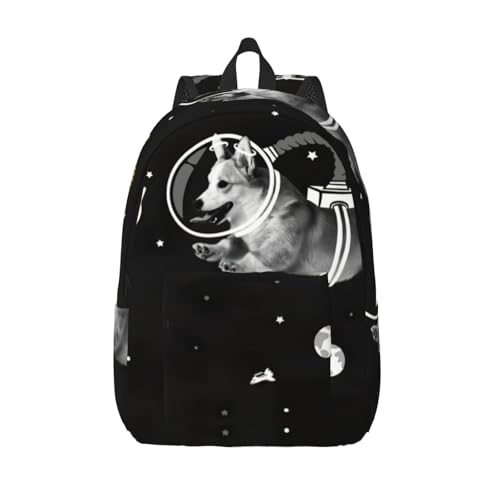 Mochila universitaria EdWal Space Corgi antirrayaduras y cómoda