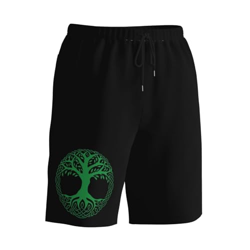 Celtic Tree of Life Men's Quick-Dry Board Shorts 7" - Swim Trunks Summer Hawaii Beach2