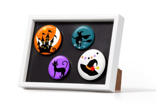 Kenko PAC-2L-WH Magnetic Frame, 2L Size, For Tin Badges and Magnets, Adhesive Surface 4.7 x 6.7 inches (119 x 170 mm), Includes Stand, White