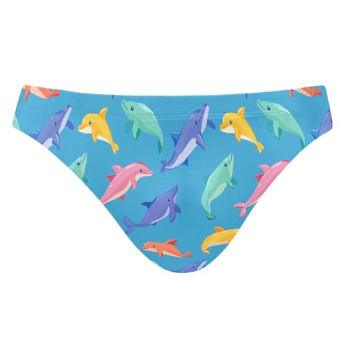 Mens Swim Briefs Dolphins Animal Swimwear Bikini Swimsuit XL B0403827