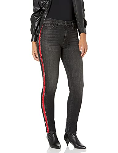 HUDSON Women's Barbara High Rise, Super Skinny Ankle Jean, Dark, 28