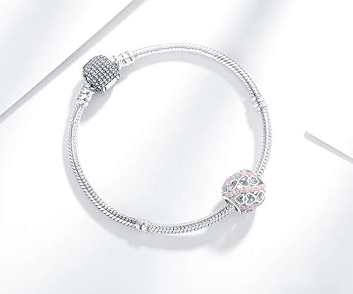 925 Sterling Silver Sunflower Charms Fit Pandora Charms Bracelet Forever In My Heart Fit Wife Mother's Day Christmas Birthday Gift4