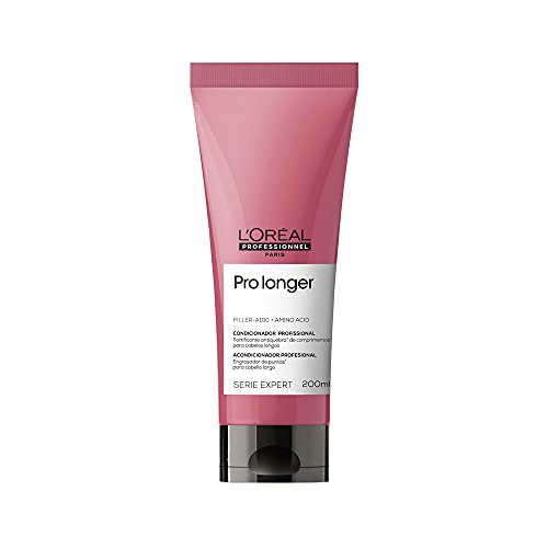 L'Oréal Professionnel Condicionador Pro Longer, Reduz a Quebra e a Aparência de Pontas Duplas, Adiciona Volume e Brilho, Para cabelos finos e com afinamento, 200ml