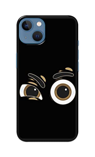 Image of PRINTFIDAA Funky Expression of Cartoon Eyes Printed Designer Hard Back Case Cover for Apple iPhone 13, A2633, A2482, A2631, A2634, A2635 -(SS) MVN1004