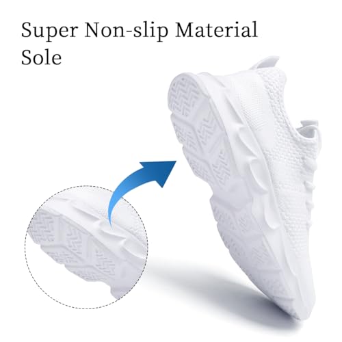 Image of Womens Walking Shoes Slip on Running Tennis Sneakers Non Slip Workout Athletic Gym Sports Breathable Mesh Lightweight Comfortable Fashion Casual Soft Sole