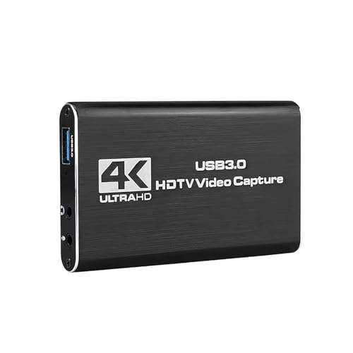 Tarjeta de captura de audio y video 4K, Ultra HD USB3. 0 adaptador de captura HDMI, convertidor de video, dispositivo de grabación de audio y video de transmisión en vivo 1080P