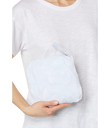 Champion Windbreaker, Packable, Wind And Water-Resistant Jacket For Women, Marble Wave Ciel Blue Small Script #TOP3