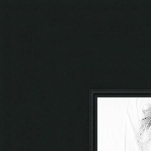 ArtToFrames 3.5x5 / 3.5 x 5 Picture Frame Satin Black Flat top w/ Step Lip .. 1.75'' wide (2WOMMUS-1)