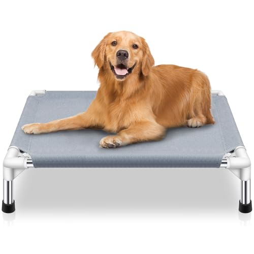 Elevated Cooling Dog Bed, Raised Outdoor Dog Bed for Medium Dogs,...