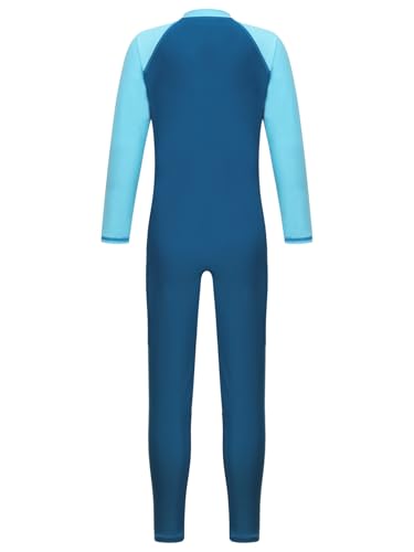 Girls Boys Full Body Modest Swimsuit One-Piece Swimwear Kids Zipper Bathing Suit UPF 50+ Rash Guard2