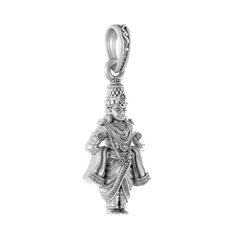 Pendentif Dieu Vitthal argent sterling anti-stress pour retrouver la paix - 2