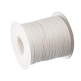 Mèches de bougie pour la fabrication de bougies - fonctionne bien avec des languettes de mèche de bougie en métal, une bobine de mèche de bougie