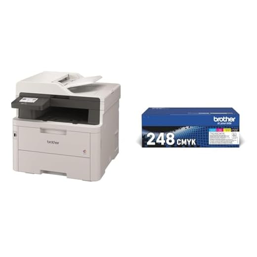 Informatica Brother MFCL3760CDW Multifunzione LED a Colori, 26 ppm in BUNDLE con TN248VAL multipack 4 colori da 1.000 pag cad