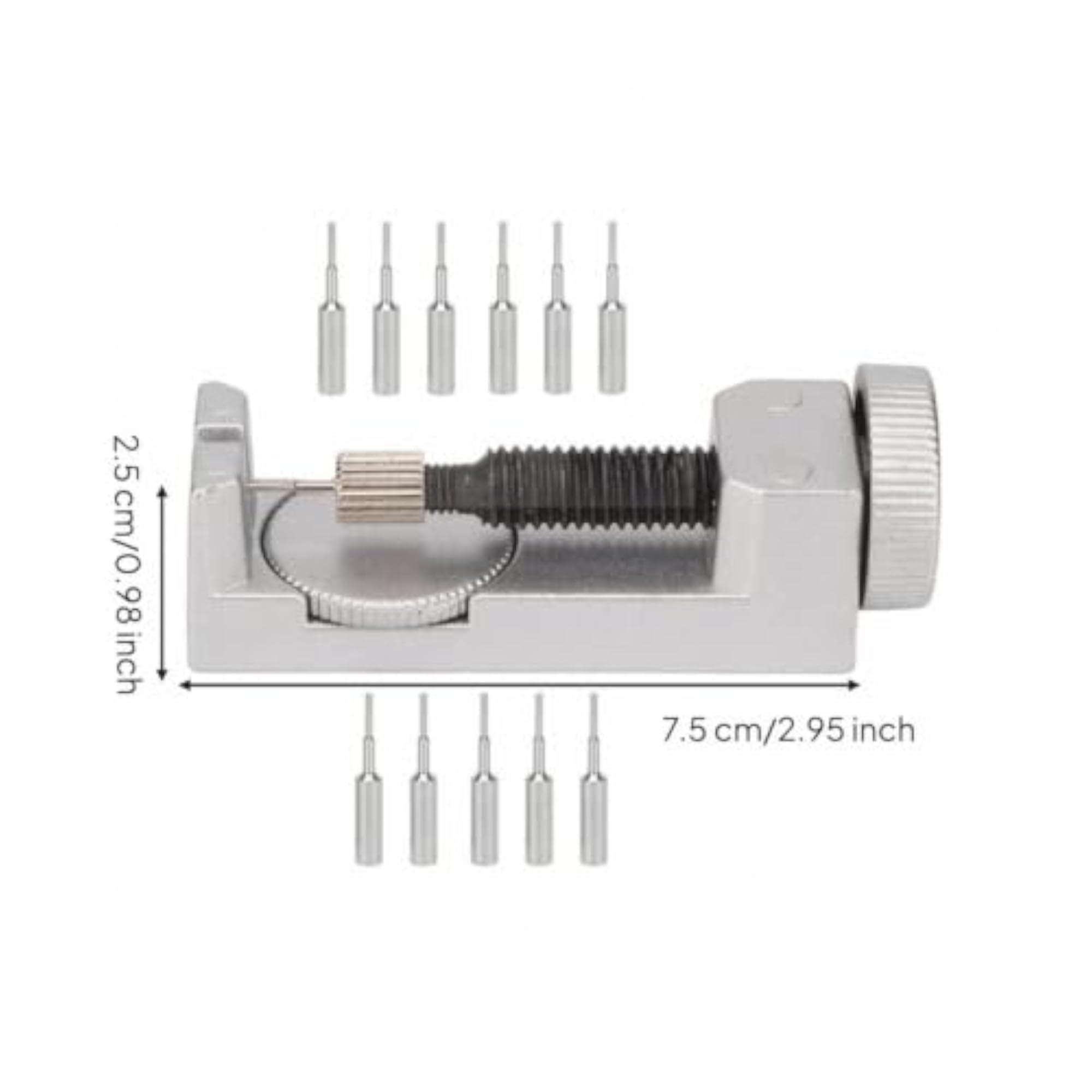 Convenient Watch Band Link Remover with Replacement Pins