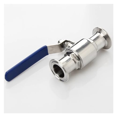Válvula de bola sanitaria 32mm para control de fluidos alimenticios con virola de acero inoxidable 4