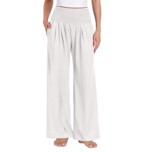Pantalon décontracté à jambes larges ample et léger pour le printemps