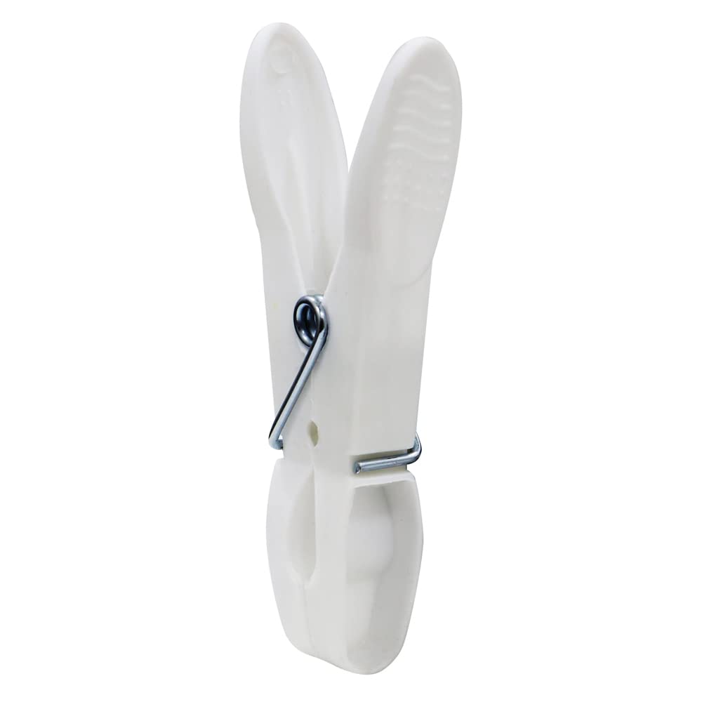 JVL Mollette Per Bucato Extra Forti - Confezione Da 36 Pezzi, Colori Misti Acqua/Grigio/Bianco, Plastica Resistente Con Molla Antiruggine, Multiuso, 8 Cm - 3
