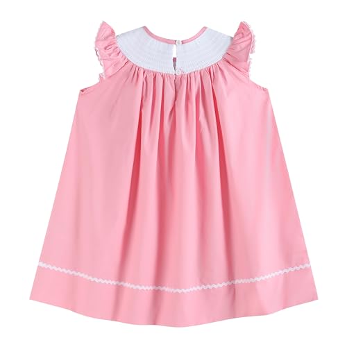 Girls and Toddlers 'Birthday Girl' Smocked Bishop Dress2