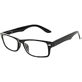 OWL Clear Lens Glasses Retro Black Frame