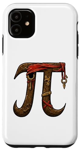 Pirate Pi Day Funny Math Lover & Teacher Pi Symbol Custodia per iPhone 11