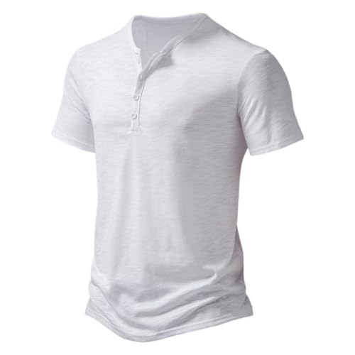 Polo homme lin et coton mélangé à manches courtes coupe ample