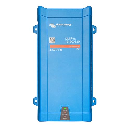 Victron Energy MultiPlus - Power Inverter - Pure Sine Wave Inverter Charger - with PowerAssist Technology - UL-Certified - 12V /500VA /20-16-120V VE.Bus