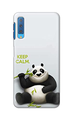 Image of PRINTFIDAA� Printed Hard Back Cover Case for Samsung Galaxy A7 2018 Back Cover (Cartoon Panda) -2808