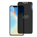iPhoneXR 11ガラスフィルム 360度 覗き見防止フィルム iPhone11 ガラスフィルム 覗き見防止 360 いPhone11 保護フィルム 360° 全方向 覗き見 アイフォンXR フィルム 覗き見防止フィルター iPhone XR 用 強化ガラス 画面保護 シート 【プライバシー/のぞき見防止/上下左右 1枚セット】