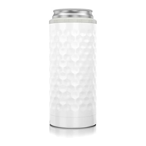 Seriously Ice Cold SIC 12oz Tall Slim Can Seltzer & Beer Insulated Cooler Sleeve, Premium Double Wall Stainless Steel Skinny Thermocooler (Dimpled Golf) Cover