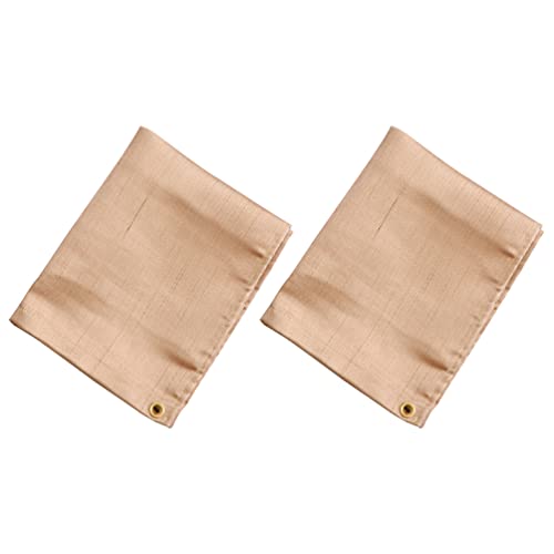 2pcs Bbq Fireproof Cloth Fire Resistance Blanket Blanket Camping Insulation Pad Fire Resistance Cloth Barbecue Insulation Pad Bbq Retardant Blanket Insulation Mat