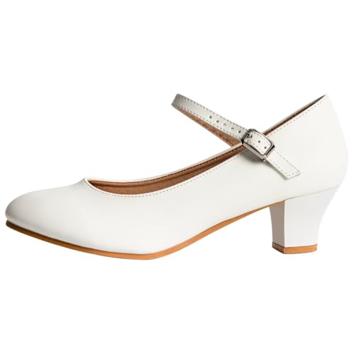 Image of ARCLIBER Character Shoes for Women Ankle Strap 1.55 inch Dance Heels for Ballroom Salsa Tango