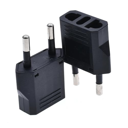 Adaptador enchufe de alimentación CA blanco convertidor cargador toma de corriente de 4.0 mm 5