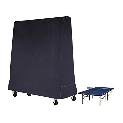 Mutsitaz Table Tennis Cover Waterproof Ping Pong Table Cover for Outdoor and Indoor Black 165 x 185 x 70 cm Cover